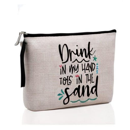 Hanamiya Na Beach Lover Gift: Beach Theme Decor, Purse, Makeup Bag, Travel Essentials, Cruise Bag for Summer Lovers