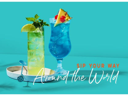 Thoughtfully Cocktails, Global Cocktail Mixer Set, Vegan and Vegetarian, Flavors Margarita, Moscow Mule and More, Set of 12 (Contains NO Alcohol)