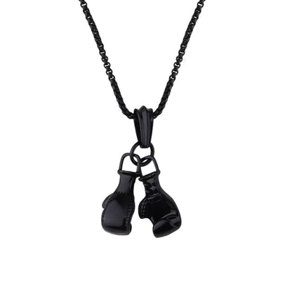 Kilener Boxing Glove Pendant Necklace Punk Chain Necklaces for Men Women Birthday Gifts for Boxers Fitness Motivation Gifts for Son Daughter Friends Boxing Gloves Necklace