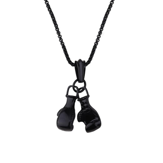 Kilener Boxing Glove Pendant Necklace Punk Chain Necklaces for Men Women Birthday Gifts for Boxers Fitness Motivation Gifts for Son Daughter Friends Boxing Gloves Necklace