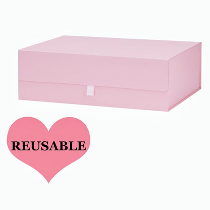 Extra Large Pink Gift Box 16.5x14x5.5 Inches,Gift Boxs for Presents with Lid Magnetic Closure Collapsible,Bridesmaid Proposal Box,Birthday, Christmas,for Clothes and Large Gifts