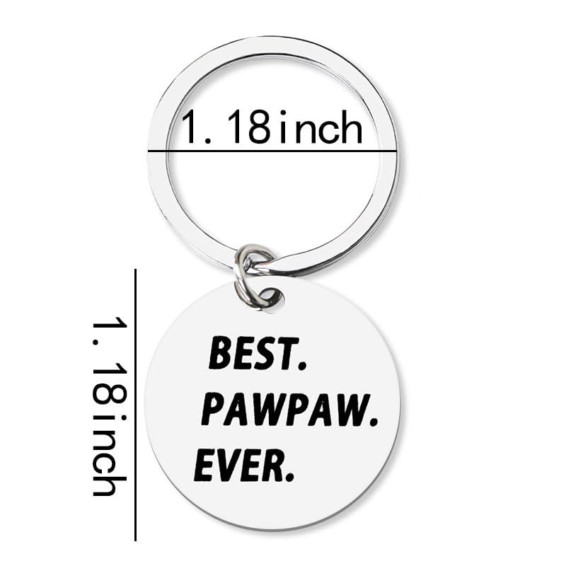 Best Pawpaw Ever Keychain Gifts for Dad Grandpa Fathers Father's Day Gift for Father Grandfather Birthday Gifts for Pawpaw Retirement Gifts for Papa Appreciation Gift for Pawpaw Gifts for Men