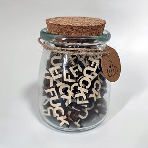 U\C Fuck to Give,Jar of Fuck Gift Jar (8oz),Give a Fuck in a Bottle Gag Gift Birthday,Christmas,Holiday,Funny Gift,Gift to Friend,Anniversaries Gift for Valentines Day Encouragement Gift