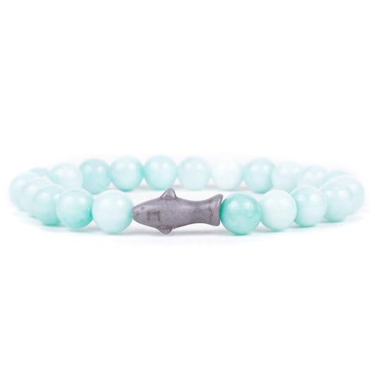 Fahlo Shark Tracking Bracelet – Track a Real Shark's Journey – Supports Wildlife Conservation – Elastic – on Interactive Mobile App Map – Unisex Ocean Conservation Gift