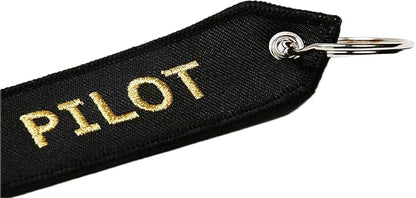 Flight Crew Keychain – Embroidered Aviation Luggage Tag for Pilots, Flight Attendants, Students & Future Pilots – Fly Safe Keychain & Gifting for Men, Women & Kids