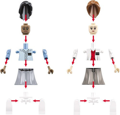 Brick'Em Young LDS Sister Missionary Figurine Set