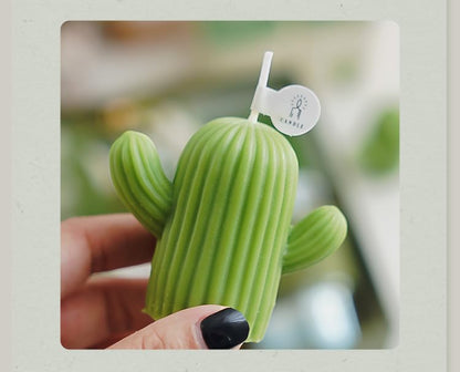 Cactus Candles for Women - Unique Cactus Gifts for Friends, Arizona Mexican Birthday Teacher Gifts 4Pack Mini Scented Succulent Candles, Saguaro Desert Tropical Cake Table Baby Shower Party Decor