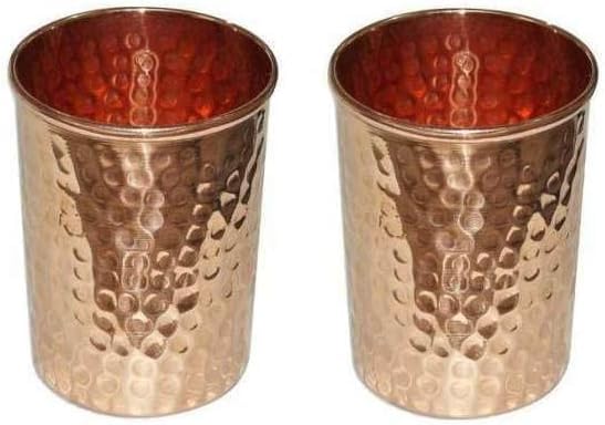 Journal -G House Of Copper Real Copper Cups - Pure Copper Drinking Mugs, Copper Glasses & Coffee Mugs - Perfect Gifts New Set of 2