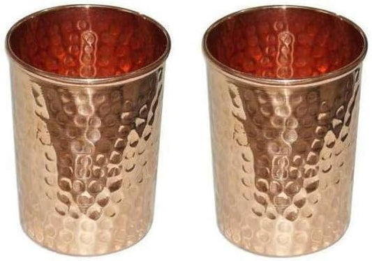Journal -G House Of Copper Real Copper Cups - Pure Copper Drinking Mugs, Copper Glasses & Coffee Mugs - Perfect Gifts New Set of 2