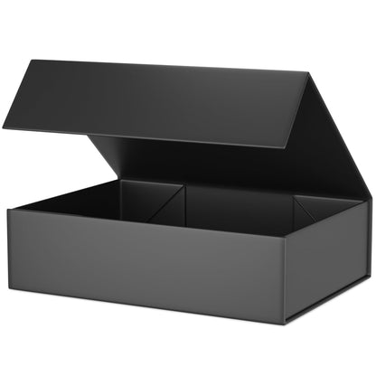 Black Gift Box 11.9" x 8.5" x 3.3" with Magnetic Closure Lid Gifts Boxe for Presents,Bridesmaid Gift Boxes,Cute Box,Birthday Gifts Boxe,Luxury for Gift Packaging, Magnetic Gifts Boxes for Wrapping Gift