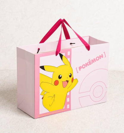 Pikachu 2Count Large Gift Bags for Birthday, Christmas, 14.1 x 10.2 x 5.5inches (Yellow2)