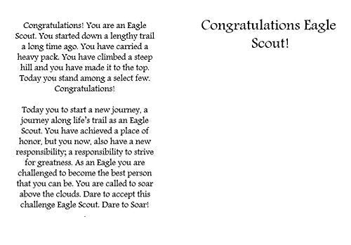 Glowing Eagle Congratulations Card for Eagle Scout Gift or Present