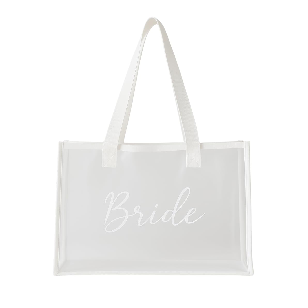 Clear Bride Tote Bag| Bachelorette Party Decorations, Bride To Be Purse Accessory, Bridesmaid Gift, Bridal Shower Supplies, Engagement Party Favor, Bride Beach Pool Bag