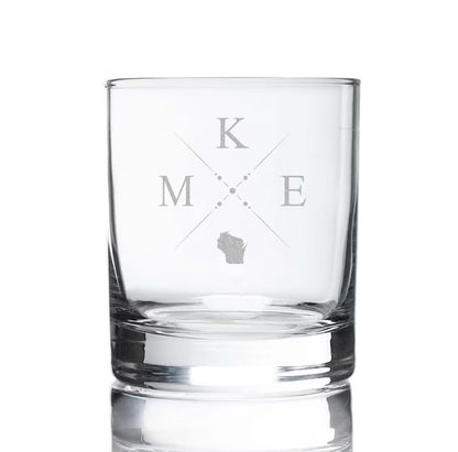 JohnPartners993 Milwaukee Whiskey Glass - Milwaukee State Outline Whiskey Glass - Milwaukee Flag Whiskey Glass - Milwaukee Fan - Milwuakee Gift