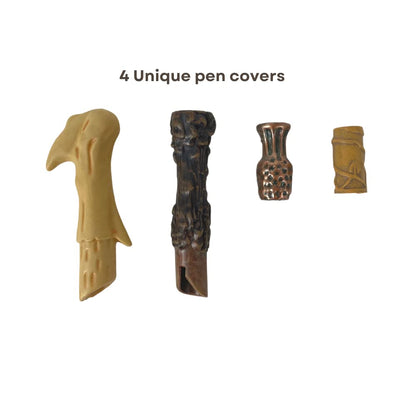 Harry Potter Wizarding World Wand Pens Set of 4 - Voldemort, Hermione, Dumbledore Wands