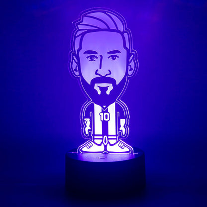 EXIGENT 3D LED Light Argentina Soccer Lamp Acrylic Illusion Night Flashing Cool (SoccerLamp_LM)