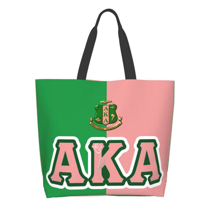 AKA Beach Tote Bags Travel Totes Bag Kitchen Reusable Grocery Bags Shopping Tote for Women Waterproof Book Tote