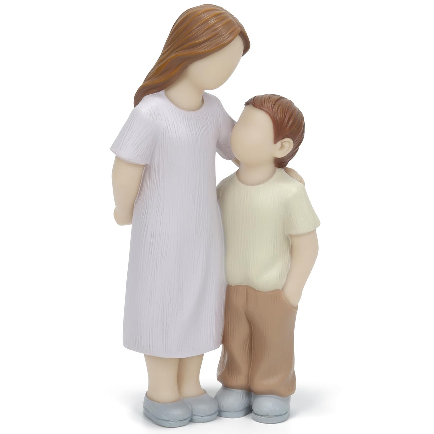 Sibling Love Resin Sculpture - Sister and Brother Figurine for Home Decor, Sentimental Gift to Celebrate Childhood Sibling Bonds