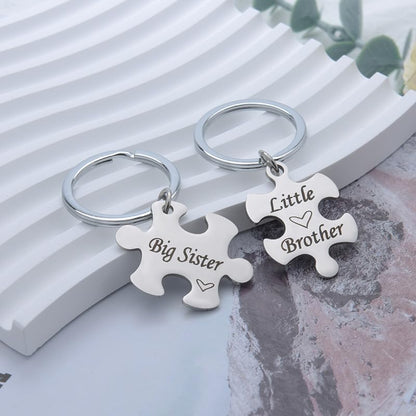 Sister Brother Puzzle Keychain Gifts for Sisters Big Brother Birthday Graduation Gifts for Sister Sis Siblings from Sister Brother Big Sister Little Brother Keychain Gifts for Sister Brother Siblings