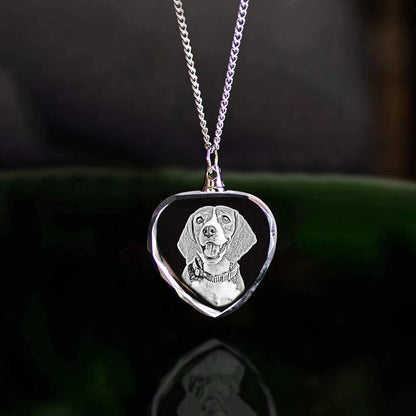 ArtPix 3D Crystal Photo, Personalized Necklace Gift, Customized Gifts for Mom, Women, Wife, Her