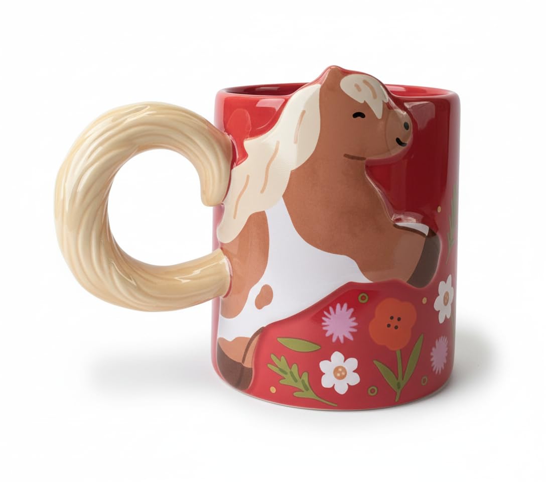 Starbucks Ceramic Mug 12 oz Year of the Horse Design | Festive Collectible Giftable Seasonal Coffee Cup