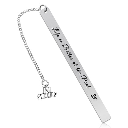 Swim Gifts for Women Bookmark Swimming Gift Pool Gifts for Women Swimmers Gift Swimming Gift for Swim Lover Swimming Coach Thank You Gift Swim Team Gift Swimmers Summer Gift Christmas Graduation Gift