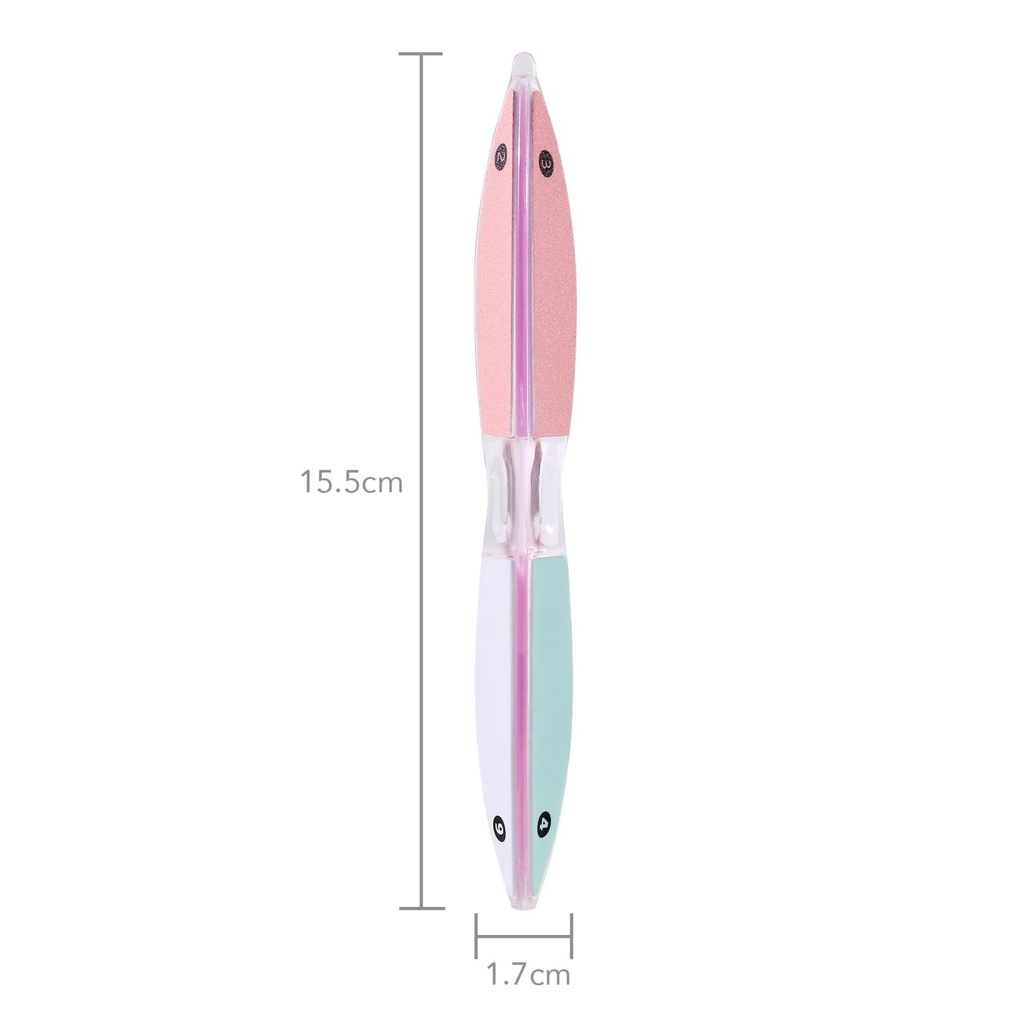 6 Sided Nail File and Nail Buffers, Multi-Functional Nail File for Shaping and Polishing, Gifts for Women, Stocking Stuffers, Nail Care Tool, All-in-One Shaping & Buffing