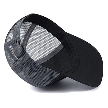 Daddy Hat,Pappy Trucker Hat Structured Classic Adjustable Papa Snapback Baseball Cap Black