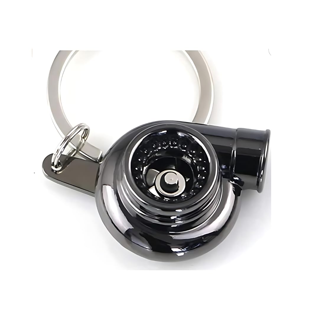 5pc Car Lovers Key Chain Set - Manual Gear Shifter | Wheel Rim | Spanner | Turbo | Brake Disc Keychain | Auto Enthusiast Gift Set | Car Truck Bike | Parts Keyring