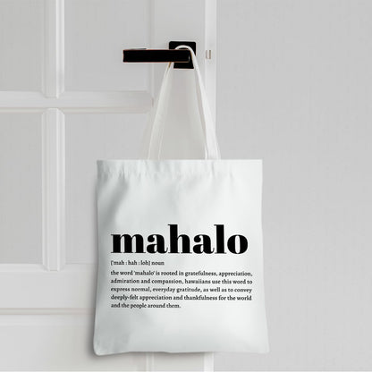 Aloha Mahalo Ohana Definition Zulu Maori Hawaiian Tote Bag Hawaii Gifts Hawaii Souvenirs Bags Beach Bag Shopping Bags