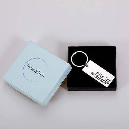 Perledom Girl Keychains for Women's Rights Activist - Feminist Gift for Her Sister, Aunt or Friend - Girl Power Keepsake College Graduation Gift for Her Friends Female Dorm Room Essentials for Girls