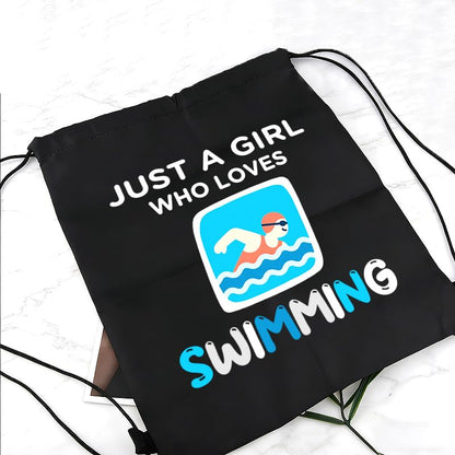 Swim Gifts for Swimmers Birthday Gifts for Friend Swimming Drawstring Backpack for Swimmer Gift for Daughter Granddaughter Swim Lover Gift for Girls Swim Team Gift Bags Swimming Drawstring Sackpack