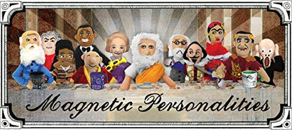 The Unemployed Philosophers Guild Sigmund Freud Magnetic Personality - Plush Finger Puppet and Refrigerator Magnet, Approx 4" Tall