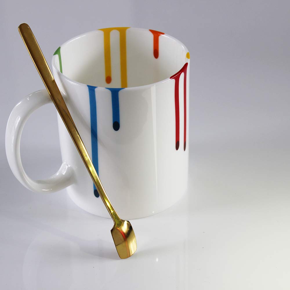 Novelty Artist Mug Gift for Art Lover Wifey Mom Sister - Appreciation Gifts for Teacher - Artist Graduation Mug Gift for Art Lover - Artists Gallery Rainbow Mugs