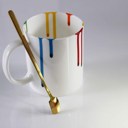 Novelty Artist Mug Gift for Art Lover Wifey Mom Sister - Appreciation Gifts for Teacher - Artist Graduation Mug Gift for Art Lover - Artists Gallery Rainbow Mugs
