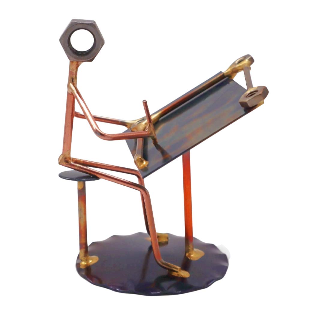 Draftsman Collectible Handmade Metal Art Figurine, Desk Accessories, Trophy, Boss Gift, Office Décor, Business Professional