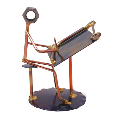Draftsman Collectible Handmade Metal Art Figurine, Desk Accessories, Trophy, Boss Gift, Office Décor, Business Professional