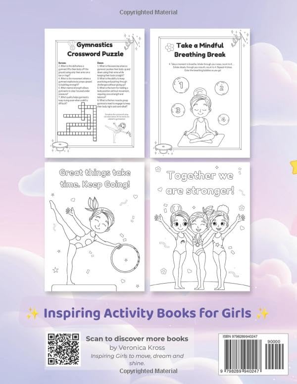 Gymnastics Activity and Coloring Book: Fun, Confidence & Creativity through the Joy of Gymnastics — Perfect Gift for Girls Who Love Sports and Art (Gymnastics Star Collection)