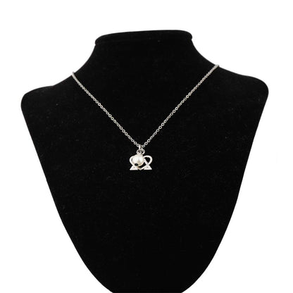 AKTAP Adoption Necklace Adoption Symbol Pendant Pear Necklace Adoption Jewelry Gift for Stepdaughter