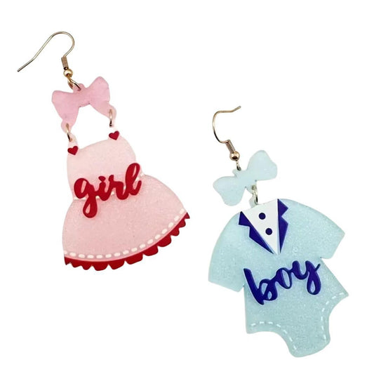 Birthday Earrings Resin Acrylic Glitter Happy Birthday Letter Drop Dangle Earrings for Women Statement Cute Jewelry Party Festive