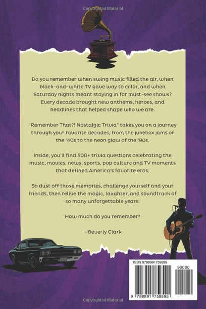 Remember That?! Nostalgic Trivia Book: Stay Sharp with 500+ Quizzes, Throwback Fun Facts, and Interesting History for Adults, Baby Boomers, and Seniors (Gifts for Women & Men)