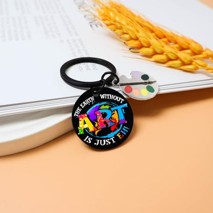 Artist Gifts Art Teacher keychain For Women Men Art Keychain Coolest Gift For Artists Artsy Gift For Women Painters Birthday Presents For Artists Friends Halloween & Christmas For Teens