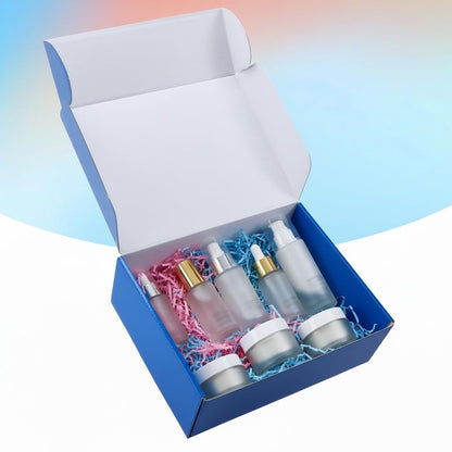 PHAREGE 12x9x4 inch Gift Shipping Boxes Bulk 6 Pack Blue, Tab Lock Tuck Top Mailing Boxes for Packaging Small Business, Medium Cardboard Mailer Boxes for Wrapping Present