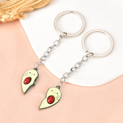 yaozeio Friendship Keychian Gift for Best Friend Bff Couples Avocado Hamburg Keychain for Husband Wife Gifts