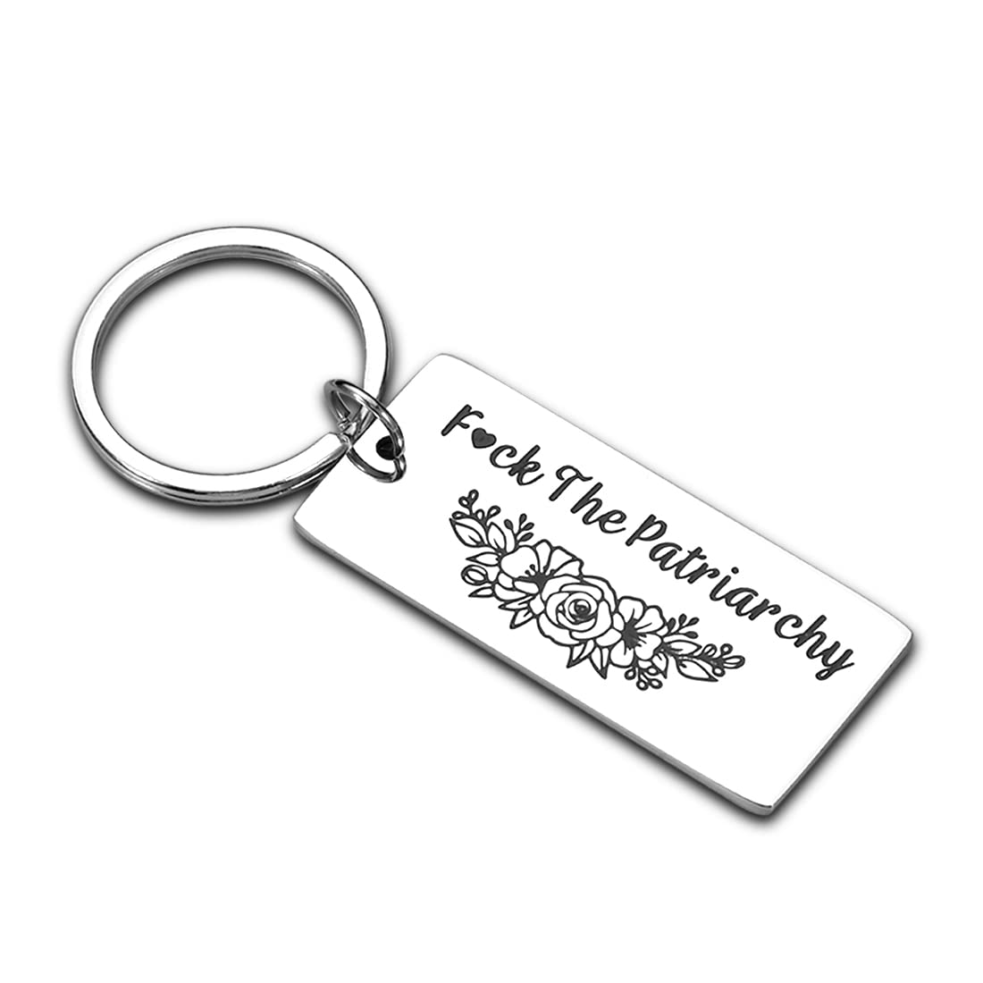 Sophauteem F**k The Patriarchy Keychain Inspirational Gifts for Women Feminist Activist Gift for Girl Power Stocking Stuffers