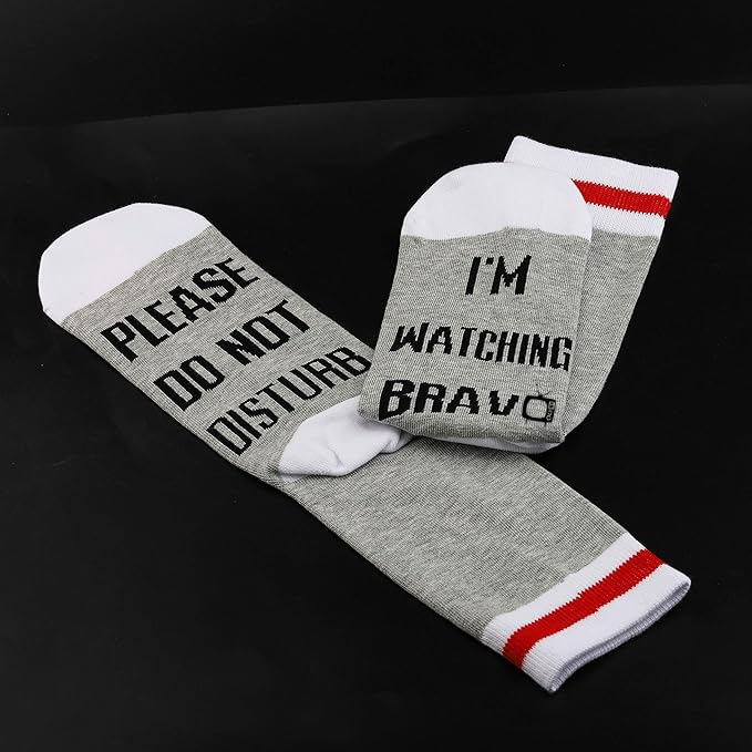 GJTIM 2PAIRS Funny Quote Inspired Socks TV Show Novelty Socks for Men Women
