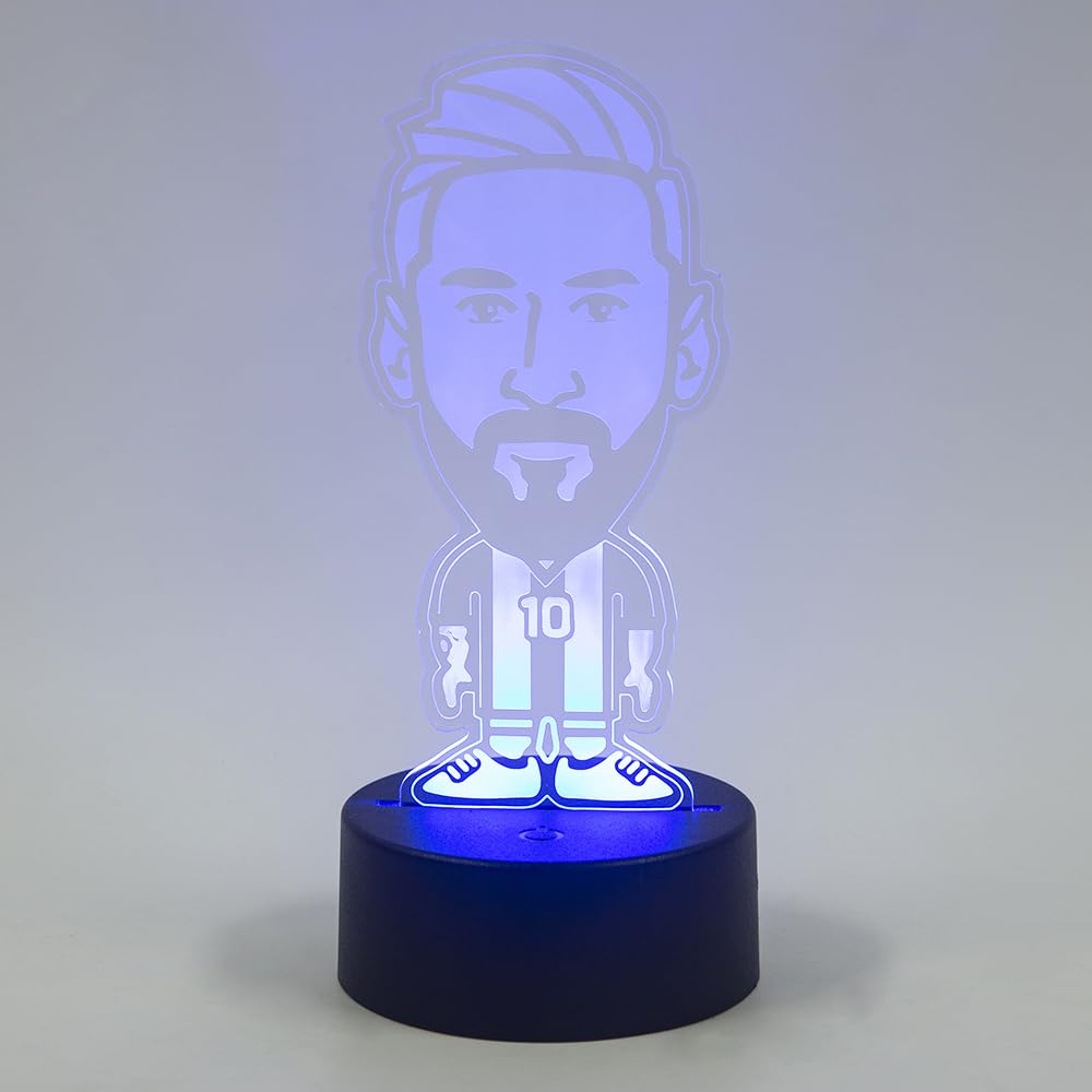 EXIGENT 3D LED Light Argentina Soccer Lamp Acrylic Illusion Night Flashing Cool (SoccerLamp_LM)