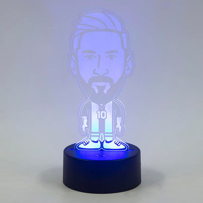 EXIGENT 3D LED Light Argentina Soccer Lamp Acrylic Illusion Night Flashing Cool (SoccerLamp_LM)