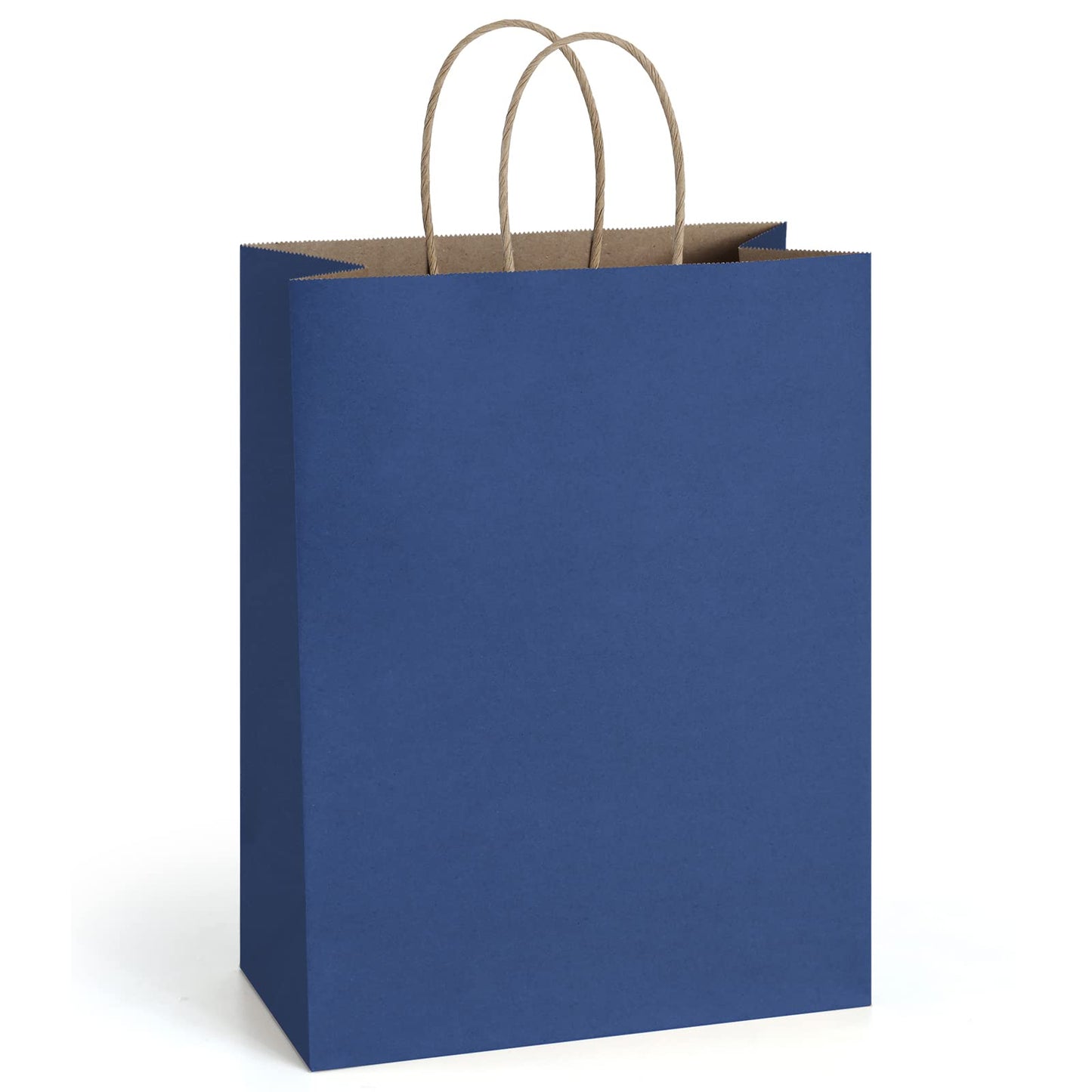 BagDream Gift Bags 10x5x13 25Pcs Kraft Paper Shopping Bags with Handles, for Gifts, Business, Merchandise, Retail, Birthday Party Favor, Navy Blue Recycled Paper Sacks