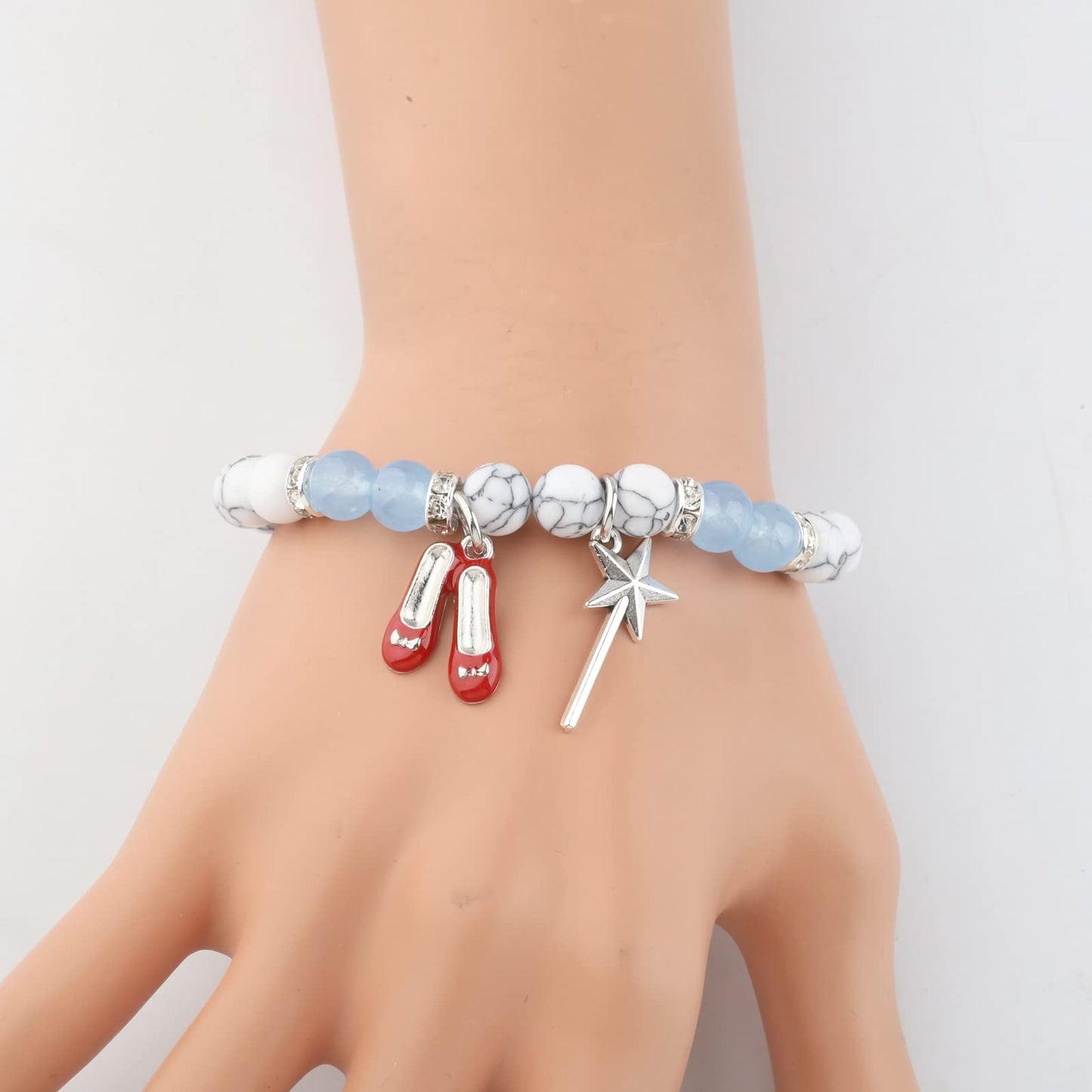 WSNANG Movie Inspired Charm Bracelet Cosplay Jewelry for Her Movie Merchandise Fandom Gift
